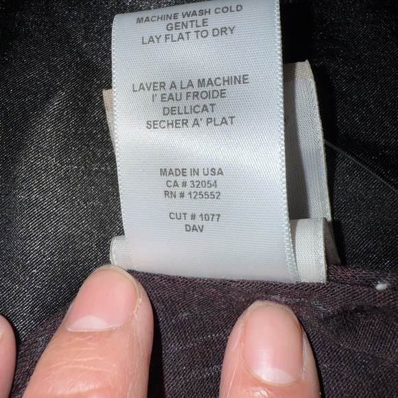 Anthropologie Plum Short Sleeve Ruffle Tee - Picture 10 of 10